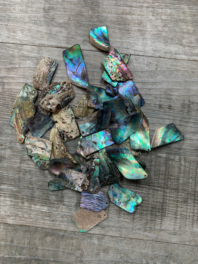 Abalone/Paua Shell - beads, tumbled, smudge bowls