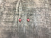 Rhodonite Leaf Hook Earrings