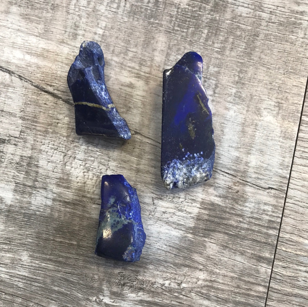 Lapis Lazuli Raw Pendants