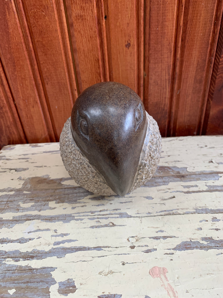 Soapstone Bird Ball Carvings