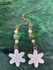 Christmas Jade Dangle Earrings