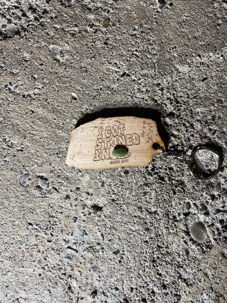 Jade City Wood Key Chains