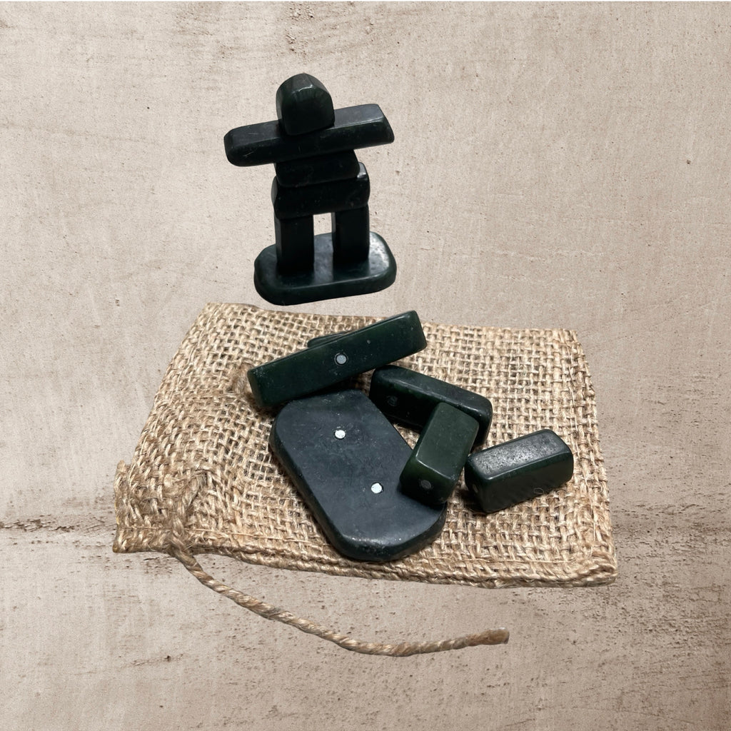 Jade Magnetic Inukshuk, 3"