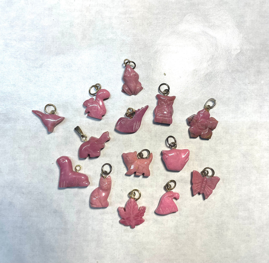 Rhodonite Charms