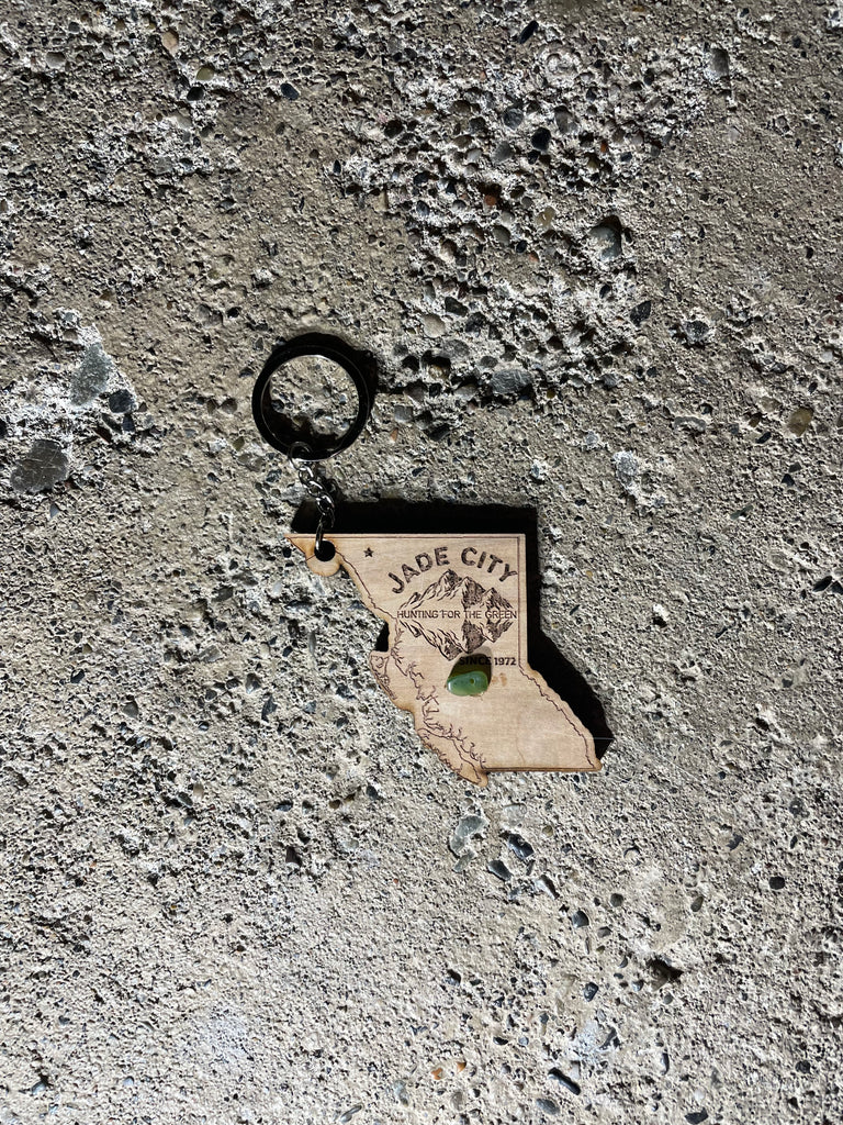 Jade City Wood Key Chains