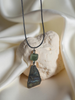 Abalone Necklace with a Jade Bead