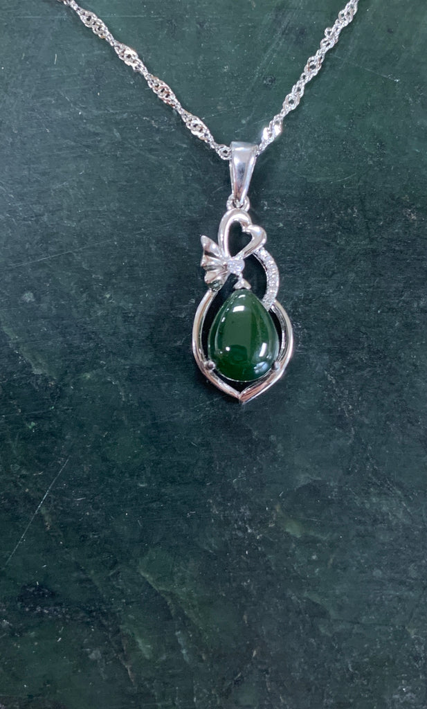 Jade Teardrop Necklace