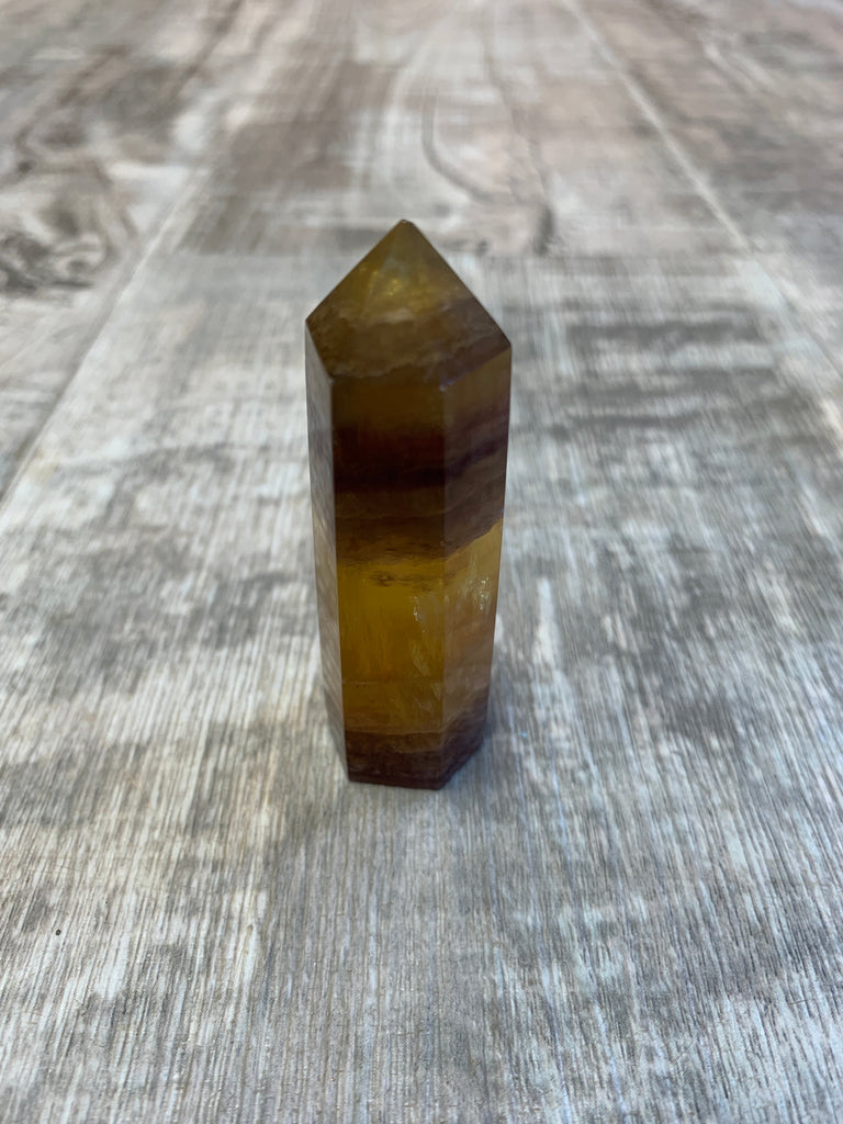 Gold Fluorite Obelisks