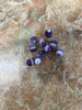 Chevron Amethyst Beads 8 mm