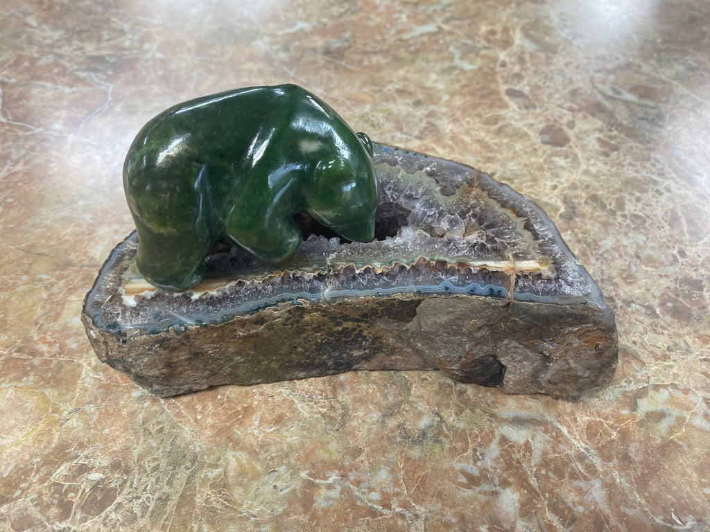 Jade Bear on Agate