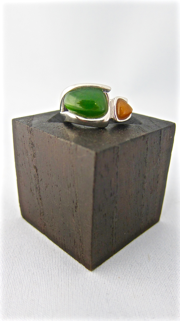 Jade Irregular Shape Ring