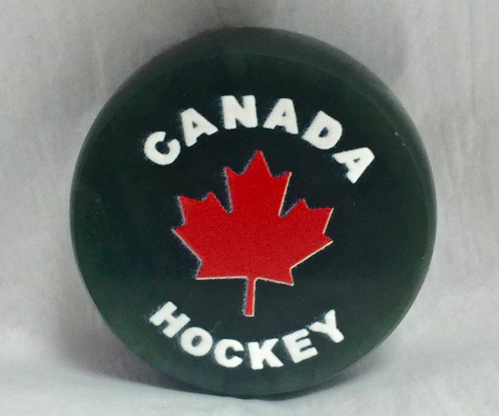 Canadian Maple Leaf Hockey puck