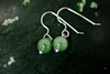 Jade bead earrings