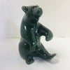 Jade sitting bear, carved by David Wong