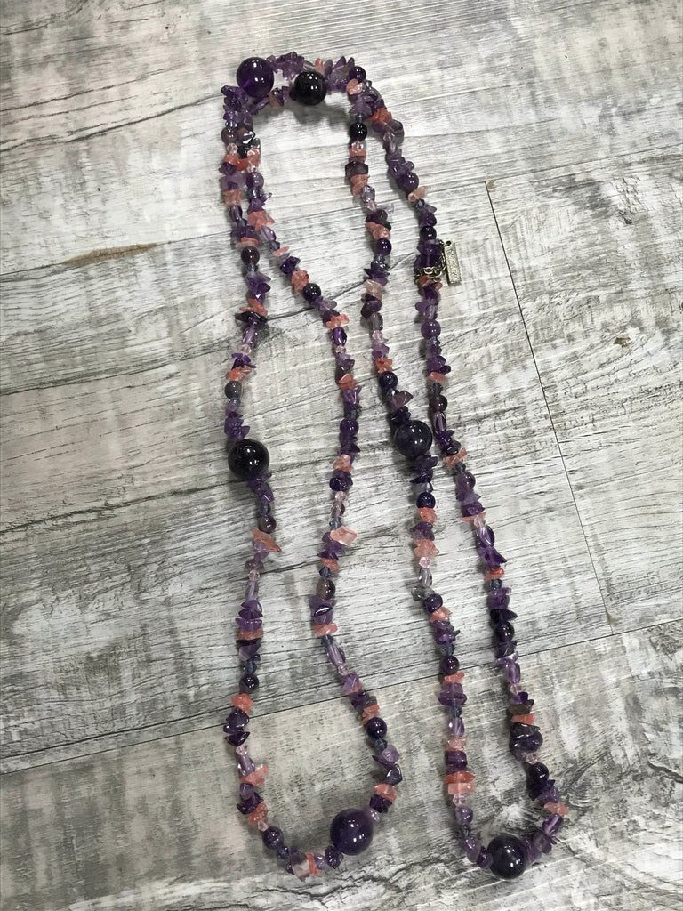 Amethyst Mix Beaded Necklace