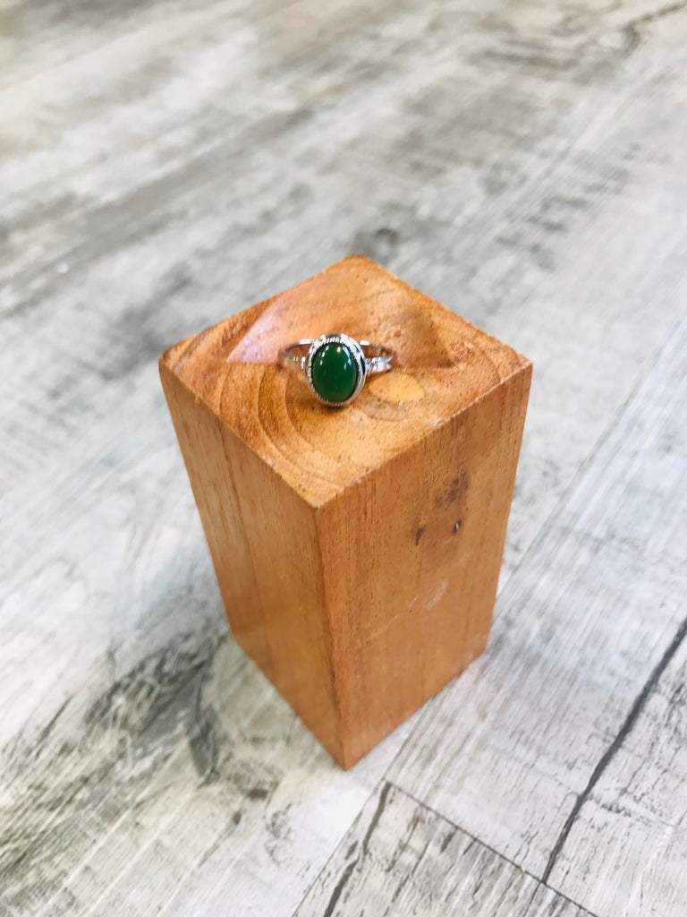 Jade Bezel Ring