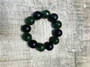 Black and Green Jade Beaded Bracelet
