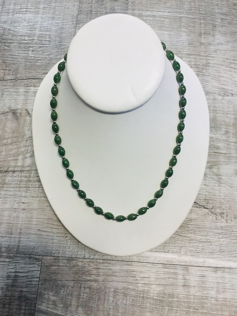 Jade "Rice" Beaded Jewelry