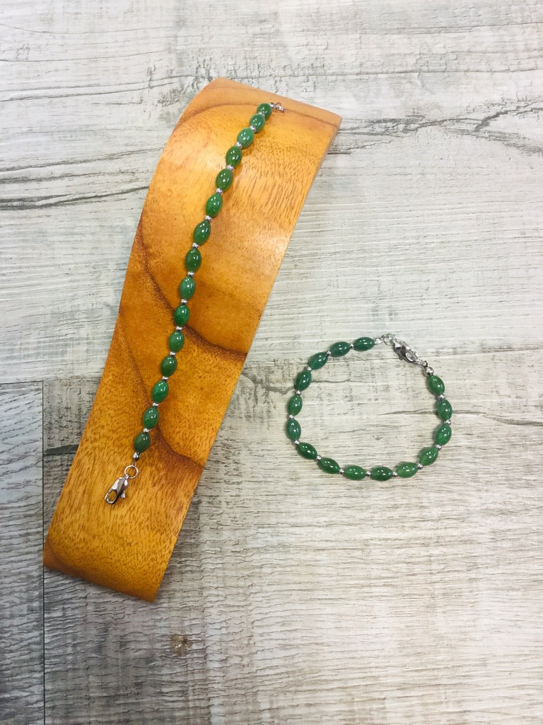 Jade "Rice" Beaded Jewelry