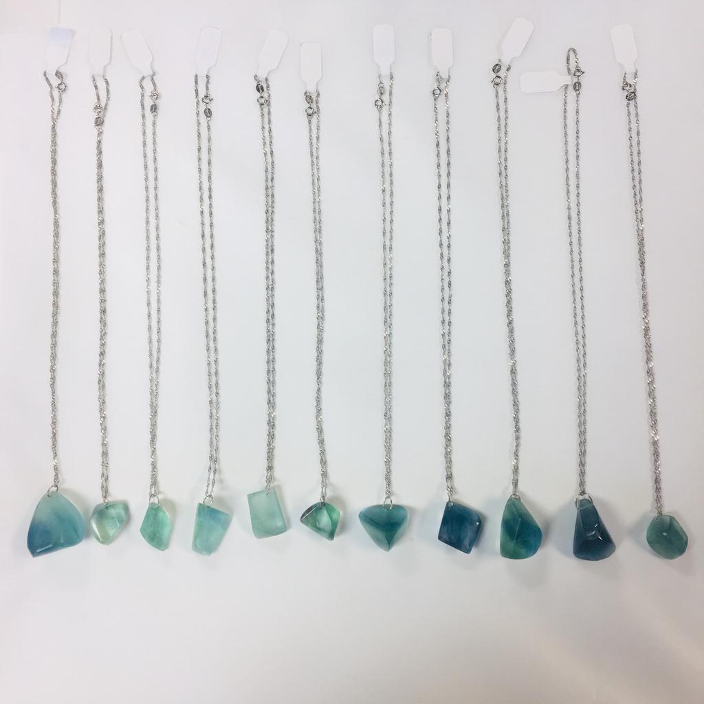 Fluorite pendants made in Jade CIty