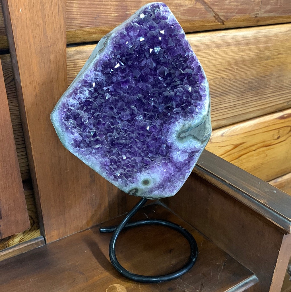 Amethyst on stand