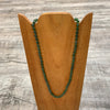 Jade beaded necklace, 4mm beads