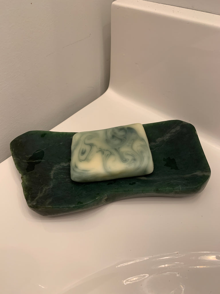 Jade irregular plate/smudge bowl