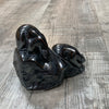 Hematite bear carving