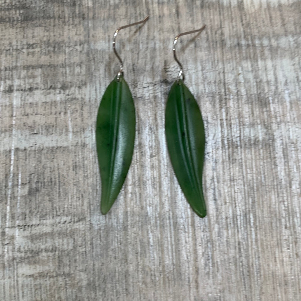 Jade Leaf Earring