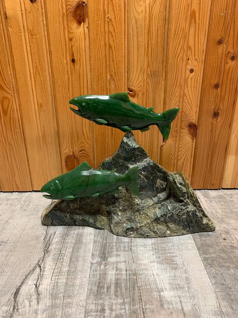 Jade Salmon on the rocks