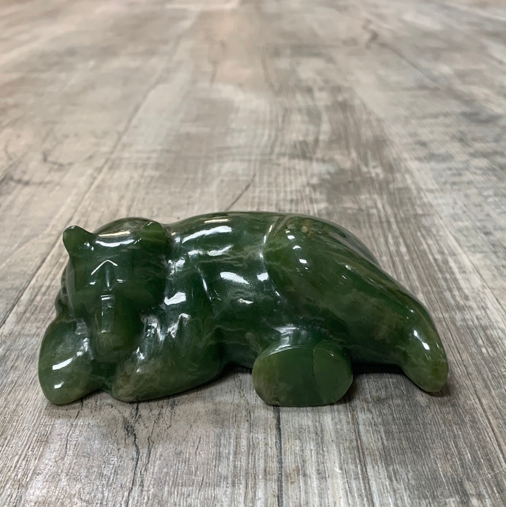Sleeping jade bear